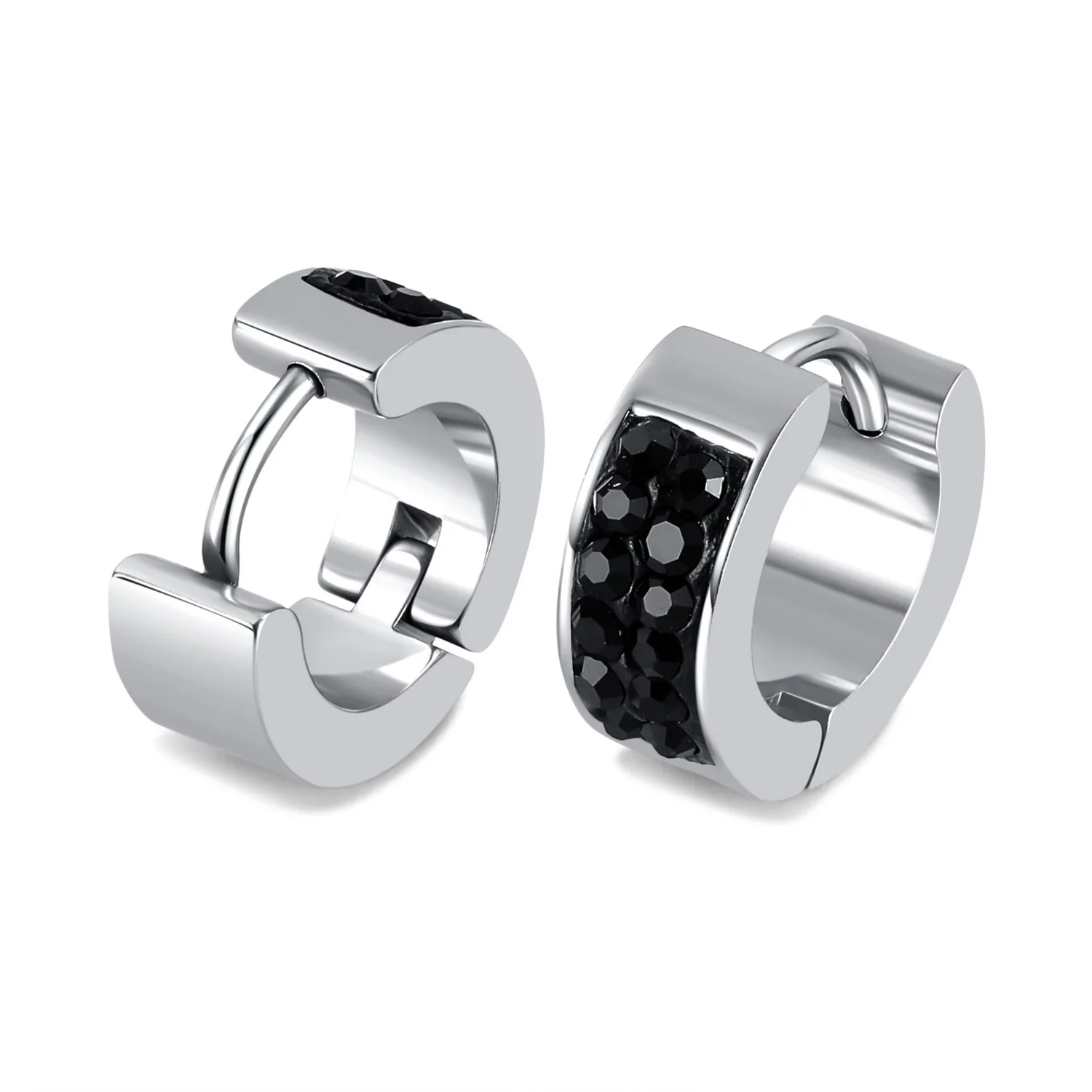 Punk Stainless Steel Hoops Earrings for Men Black Color Crystal Earring Man Style Zircon Round Jewelry Male Accessories Jewelry
Punk Stainless Steel Hoops Earrings for Men Black Color Crystal Earring Man Style Zircon Round Jewelry Male Accessories Jewelry