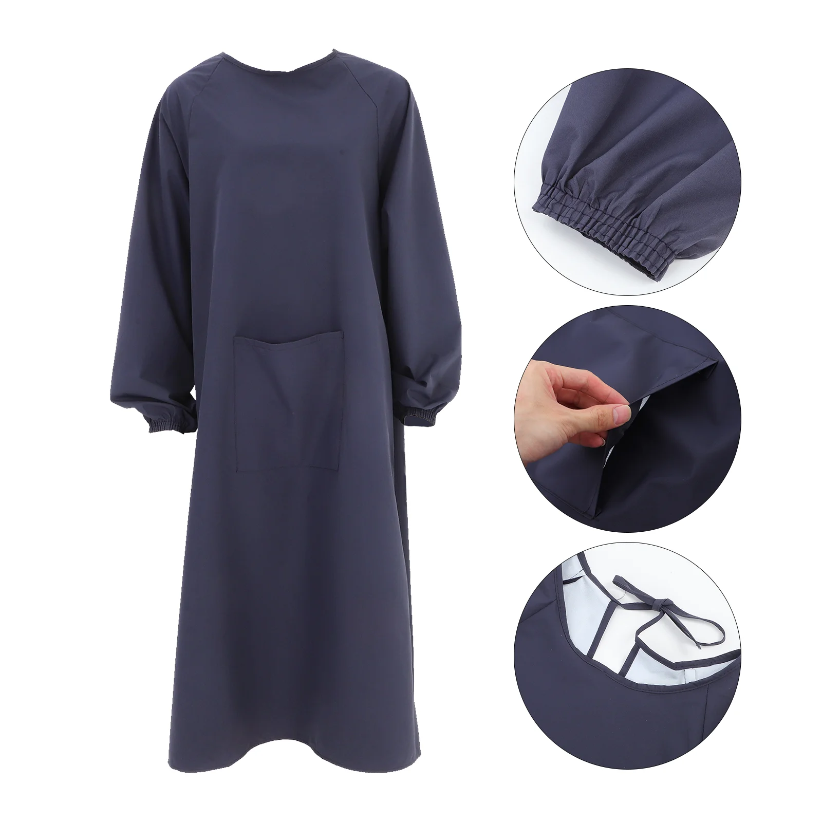 Waterproof Smock Apron for Women Padding with Sleeves Aldult Pockets Cleaning Bulk Tarpaulin Work
Waterproof Smock Apron for Women Padding with Sleeves Aldult Pockets Cleaning Bulk Tarpaulin Work