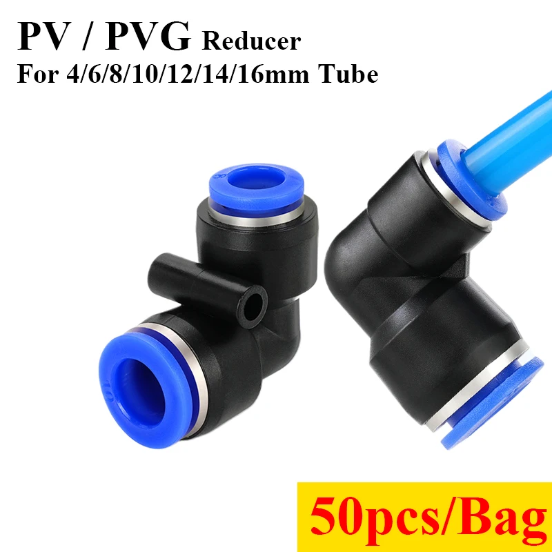 50PCS PVG PV4 6 8 10 12 14 16mm Pipe Hose Tube 90 Degree Elbow Reducer Air Pneumatic Quick Push In Plastic Fitting Connector
50PCS PVG PV4 6 8 10 12 14 16mm Pipe Hose Tube 90 Degree Elbow Reducer Air Pneumatic Quick Push In Plastic Fitting Connector
