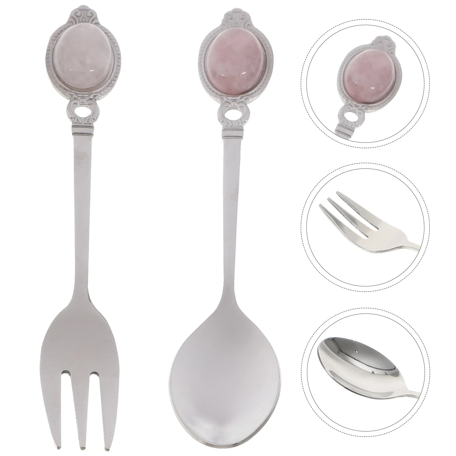 1Set Crystal Stone Dessert Spoon Appetizer Fork High-Class Wear-Resistant Tableware for Party Home Restaurant Hotel Supplies
1Set Crystal Stone Dessert Spoon Appetizer Fork High-Class Wear-Resistant Tableware for Party Home Restaurant Hotel Supplies