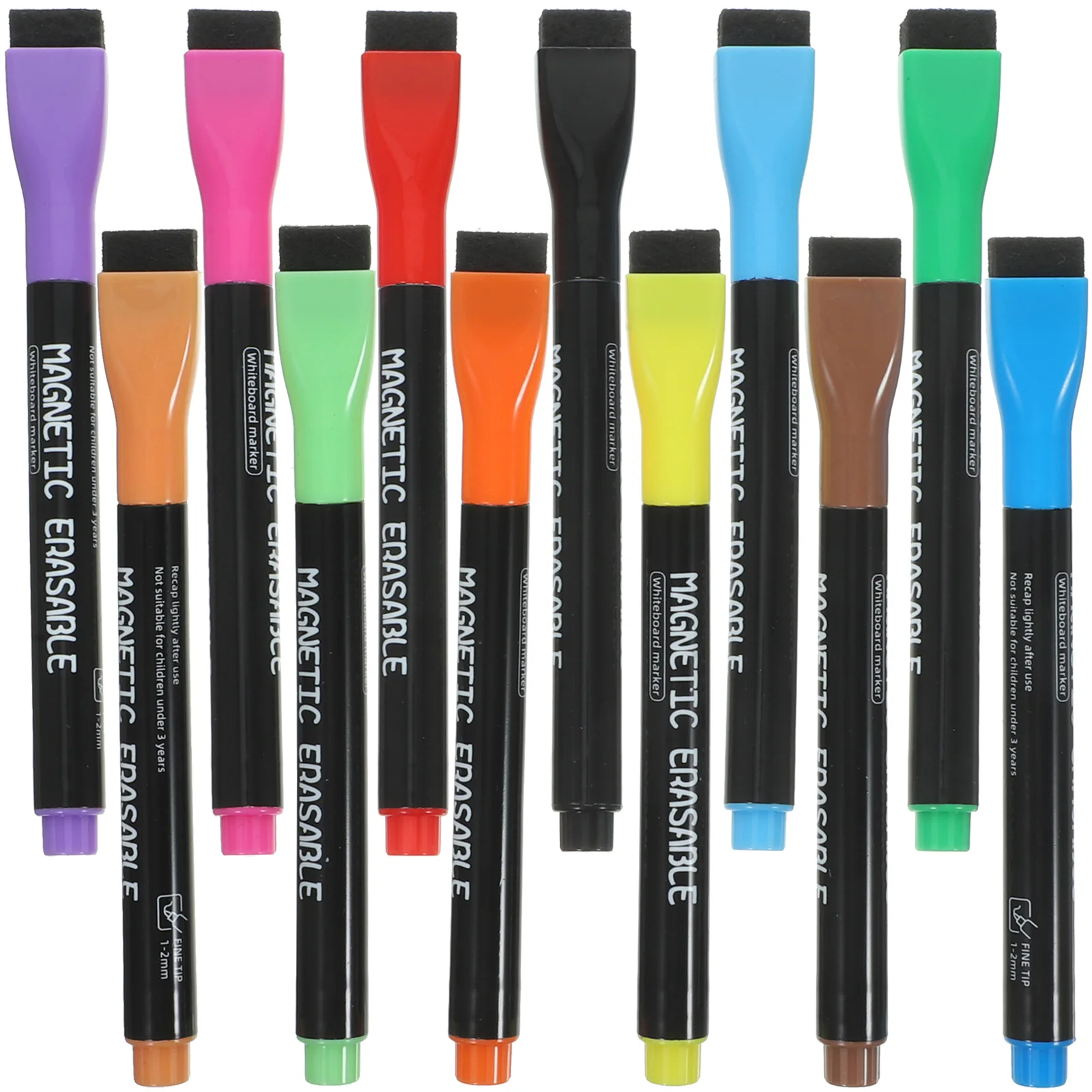 12 Pcs Dry Erase Markers Fine Tip Magnetic Whiteboard Pens Abs ChalkMarkers for Home Office School Classroom Erasable Writing
12 Pcs Dry Erase Markers Fine Tip Magnetic Whiteboard Pens Abs ChalkMarkers for Home Office School Classroom Erasable Writing