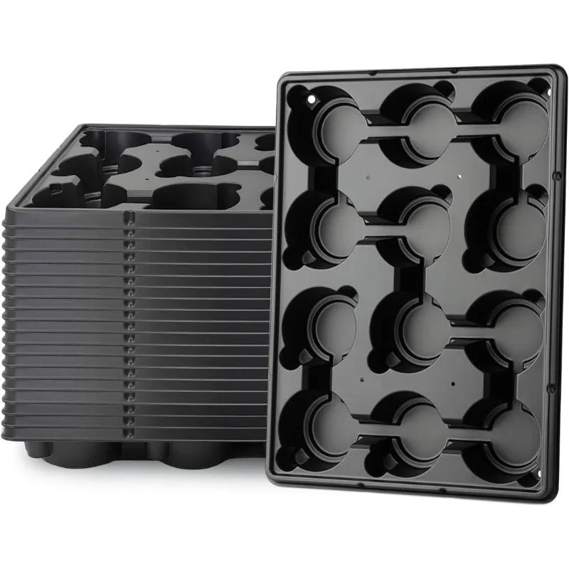 20-Pack 12-Cell Seed Starter Tray - Thickened Round Insert for 4 Inch Nursery Pots, 17x13 Inch Germination Kit for Gardeners
20-Pack 12-Cell Seed Starter Tray - Thickened Round Insert for 4 Inch Nursery Pots, 17x13 Inch Germination Kit for Gardeners