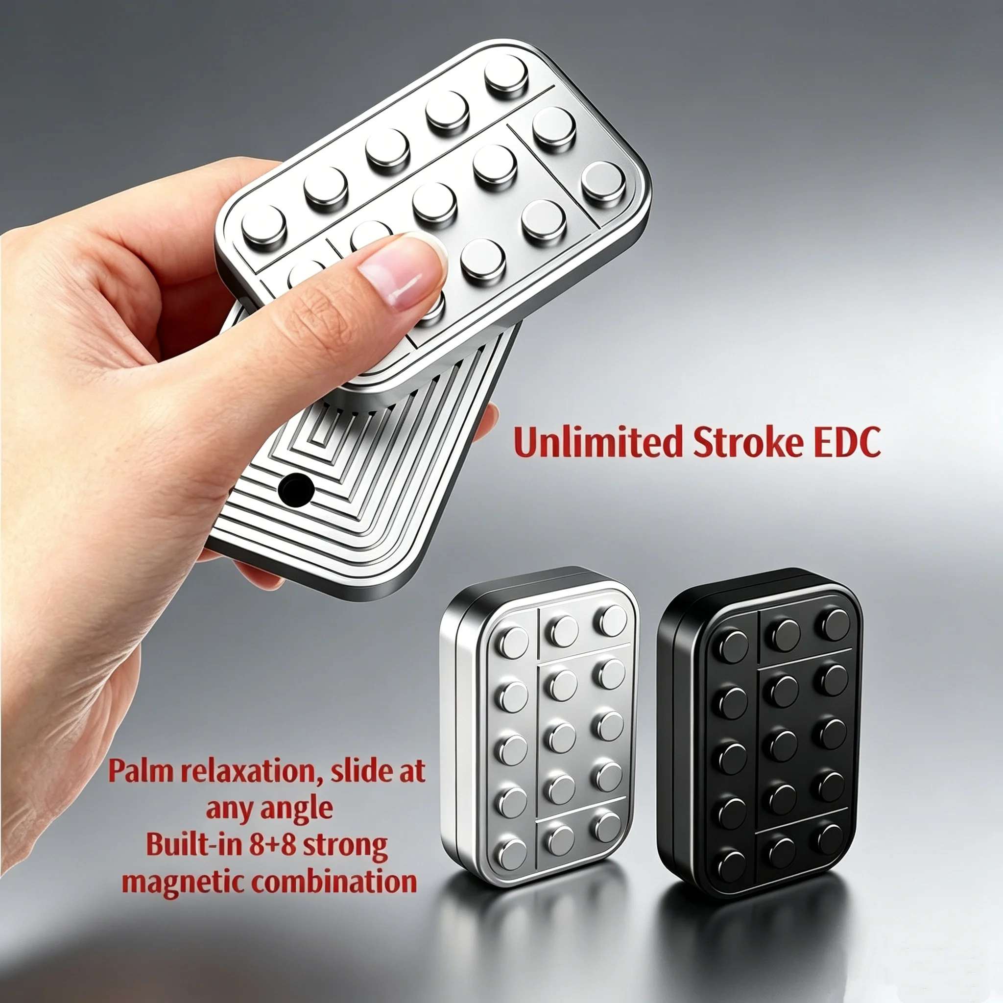Metal Fidget Slider Push Block Adult EDC Toy - Strong Magnetic Haptic Sensory Stress Relief for ADHD Autism Focus For Adult Gift
Metal Fidget Slider Push Block Adult EDC Toy - Strong Magnetic Haptic Sensory Stress Relief for ADHD Autism Focus For Adult Gift