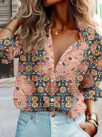 Retro Style Women's Fashion Long Sleeve Shirts 3d Plaid Printed Tops Classic Button Blouse Spring Women's Summer Clothes Office
Retro Style Women's Fashion Long Sleeve Shirts 3d Plaid Printed Tops Classic Button Blouse Spring Women's Summer Clothes Office
