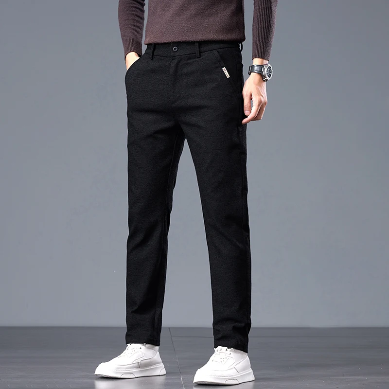 New Casual Pants Men Autumn Winter Loose Straight Fit Stretch Business Trousers Plus Size Pants Male Fashion Formal Pants
New Casual Pants Men Autumn Winter Loose Straight Fit Stretch Business Trousers Plus Size Pants Male Fashion Formal Pants
