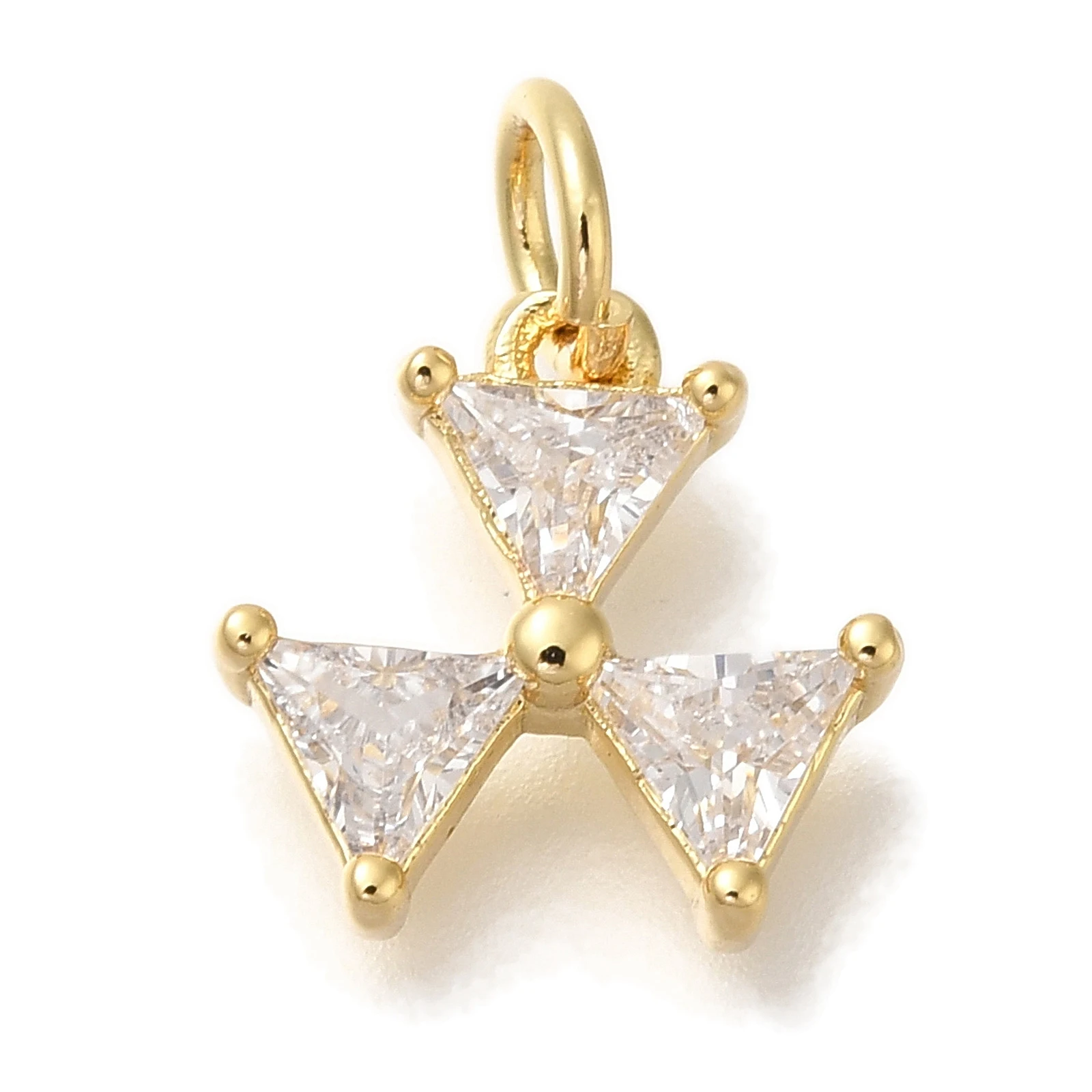 10pcs Triangle Charm Brass Cubic Zirconia Charms with Jump Ring for Making DIY Jewelry Necklace Earring Supplies Elegant Style
10pcs Triangle Charm Brass Cubic Zirconia Charms with Jump Ring for Making DIY Jewelry Necklace Earring Supplies Elegant Style