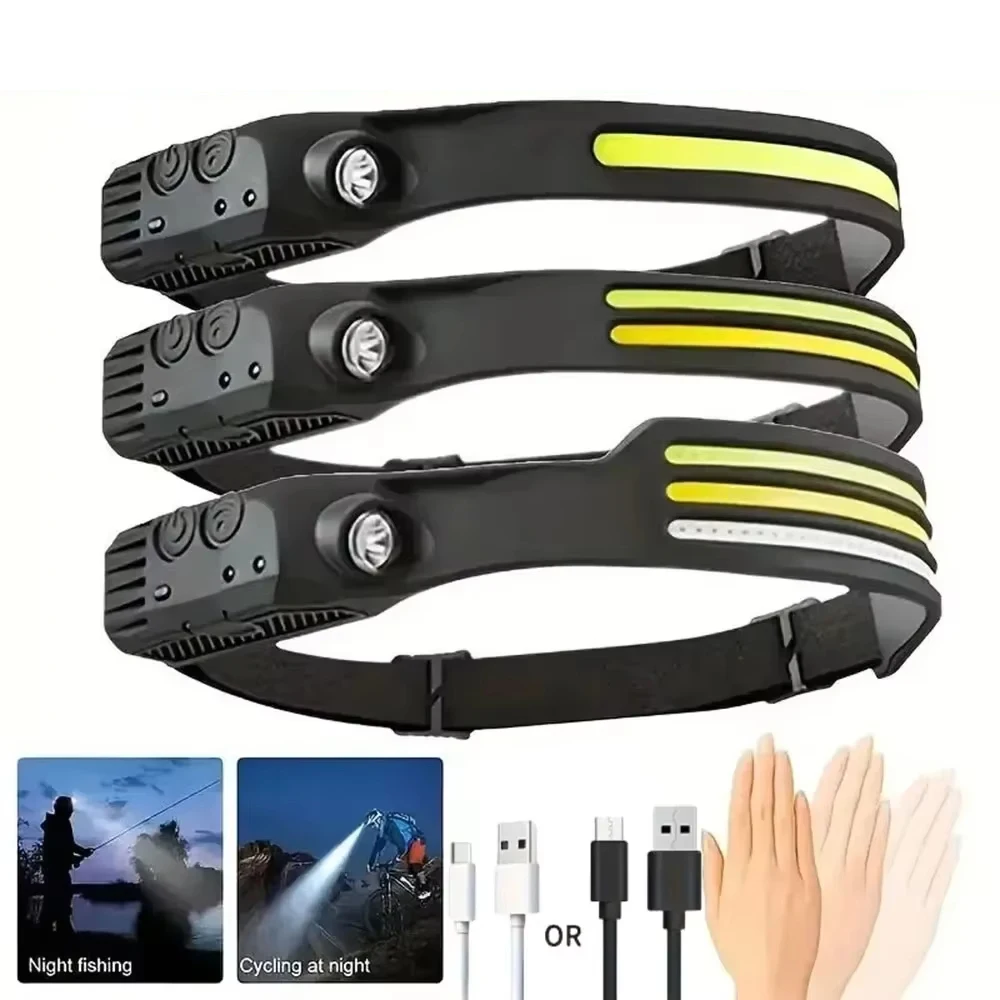 Headlight LED Mini Multifunctional Wave Sensing Head Mounted Light COB Outdoor Fishing Strong Light Far And Near
Headlight LED Mini Multifunctional Wave Sensing Head Mounted Light COB Outdoor Fishing Strong Light Far And Near