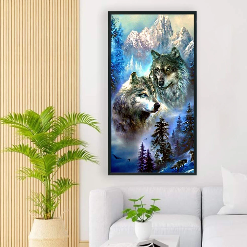 Полная вышивка, хлопковая нить, 11CT, набор для вышивки крестом с принтом волка, произведение искусства
Полная вышивка, хлопковая нить, 11CT, набор для вышивки крестом с принтом волка, произведение искусства