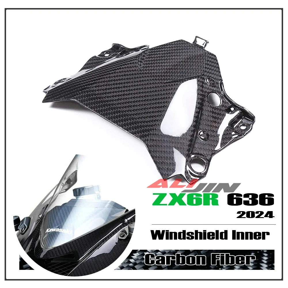 Real Dry 100%Carbon Fiber Motorcycle Windhshield Inner Fairing Cover Guard Panel For KAWASAKI NINJA ZX6R ZX-6R ZX-636 2024
Real Dry 100%Carbon Fiber Motorcycle Windhshield Inner Fairing Cover Guard Panel For KAWASAKI NINJA ZX6R ZX-6R ZX-636 2024