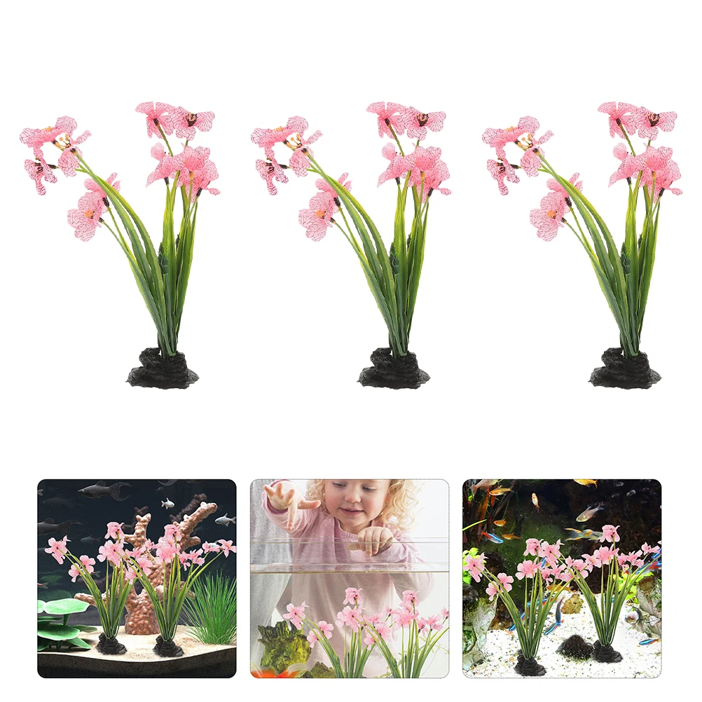3pcs Fish Tank Decor Artificial Aquatic Plants Plastic Landscape Accessories Easy Installation Fake Flowers Scenic Effect
3pcs Fish Tank Decor Artificial Aquatic Plants Plastic Landscape Accessories Easy Installation Fake Flowers Scenic Effect