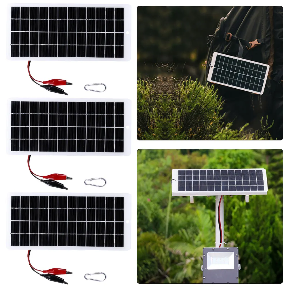 3Pcs 10W 12V Polysilicon Solar Panel Power Bank for Outdoor Lamp Pump 9-12V Battery
3Pcs 10W 12V Polysilicon Solar Panel Power Bank for Outdoor Lamp Pump 9-12V Battery