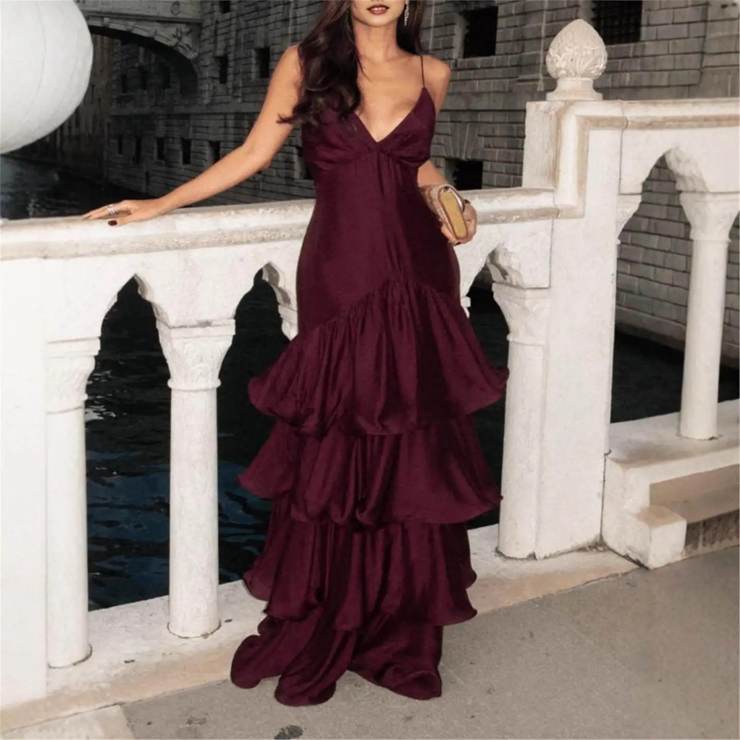 New Deep V Ne Strapl Cake Dr Women's Sexy Sle No Brand Loose Waist Tee Acetate Fiber Winter Season Ciwalk Dr
New Deep V Ne Strapl Cake Dr Women's Sexy Sle No Brand Loose Waist Tee Acetate Fiber Winter Season Ciwalk Dr