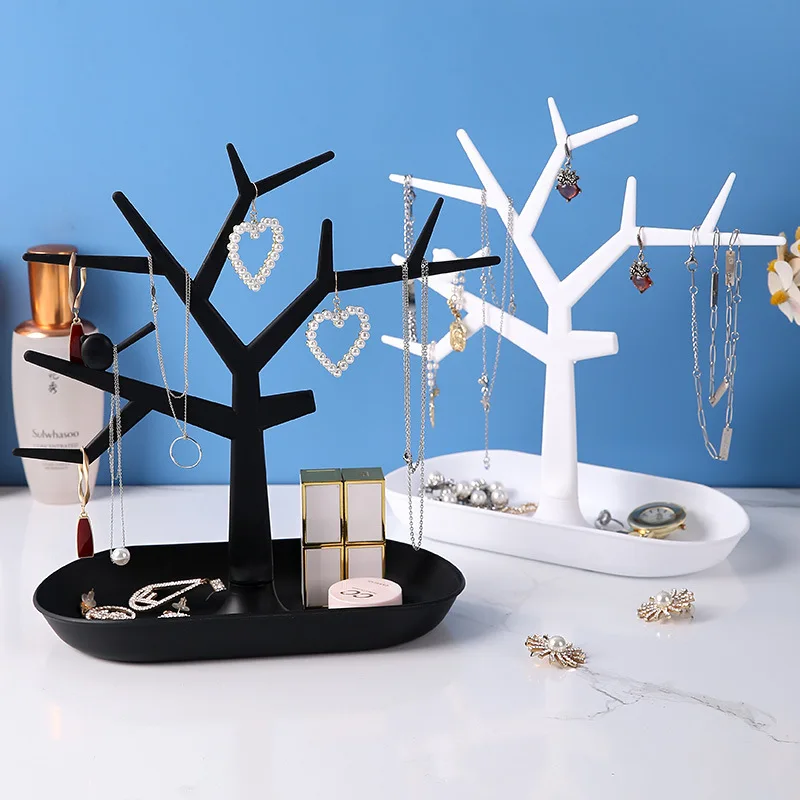 1PC Plastic Tree Hanger Necklace Useful Stand Hanger Holder Tree Shape Jewelry Display Rack Jewelry Organizer Ring Display Tools
1PC Plastic Tree Hanger Necklace Useful Stand Hanger Holder Tree Shape Jewelry Display Rack Jewelry Organizer Ring Display Tools