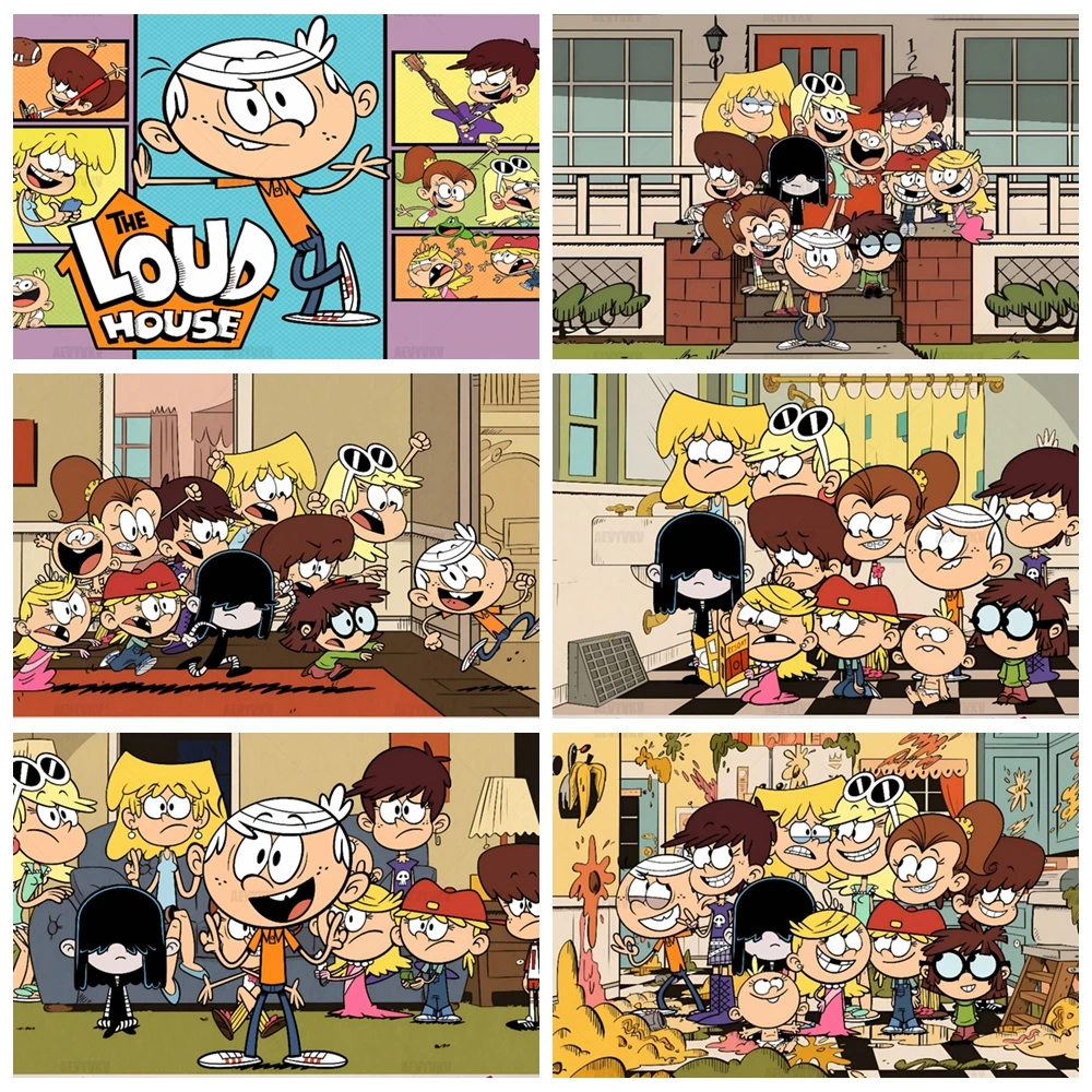 The L-loud House Kid's Birthday Party Backdrop Room Decoration Anime Background Baby Shower Custom Photography Studio Props
The L-loud House Kid's Birthday Party Backdrop Room Decoration Anime Background Baby Shower Custom Photography Studio Props