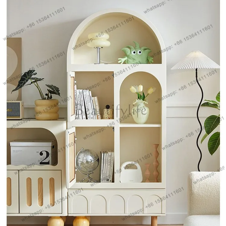 Solid Wood Semi-Circular Bookcase Vintage White Arched Bookshelf Display Storage Decorative Cabinet
Solid Wood Semi-Circular Bookcase Vintage White Arched Bookshelf Display Storage Decorative Cabinet