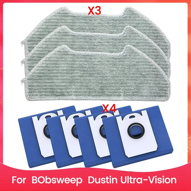 Vacuum Replacement Parts For Bobsweep For Dustin For Ultra-Vision,Vacuum Cleaner Spare Accessories,Mop Cloth,Dust Bags
Vacuum Replacement Parts For Bobsweep For Dustin For Ultra-Vision,Vacuum Cleaner Spare Accessories,Mop Cloth,Dust Bags