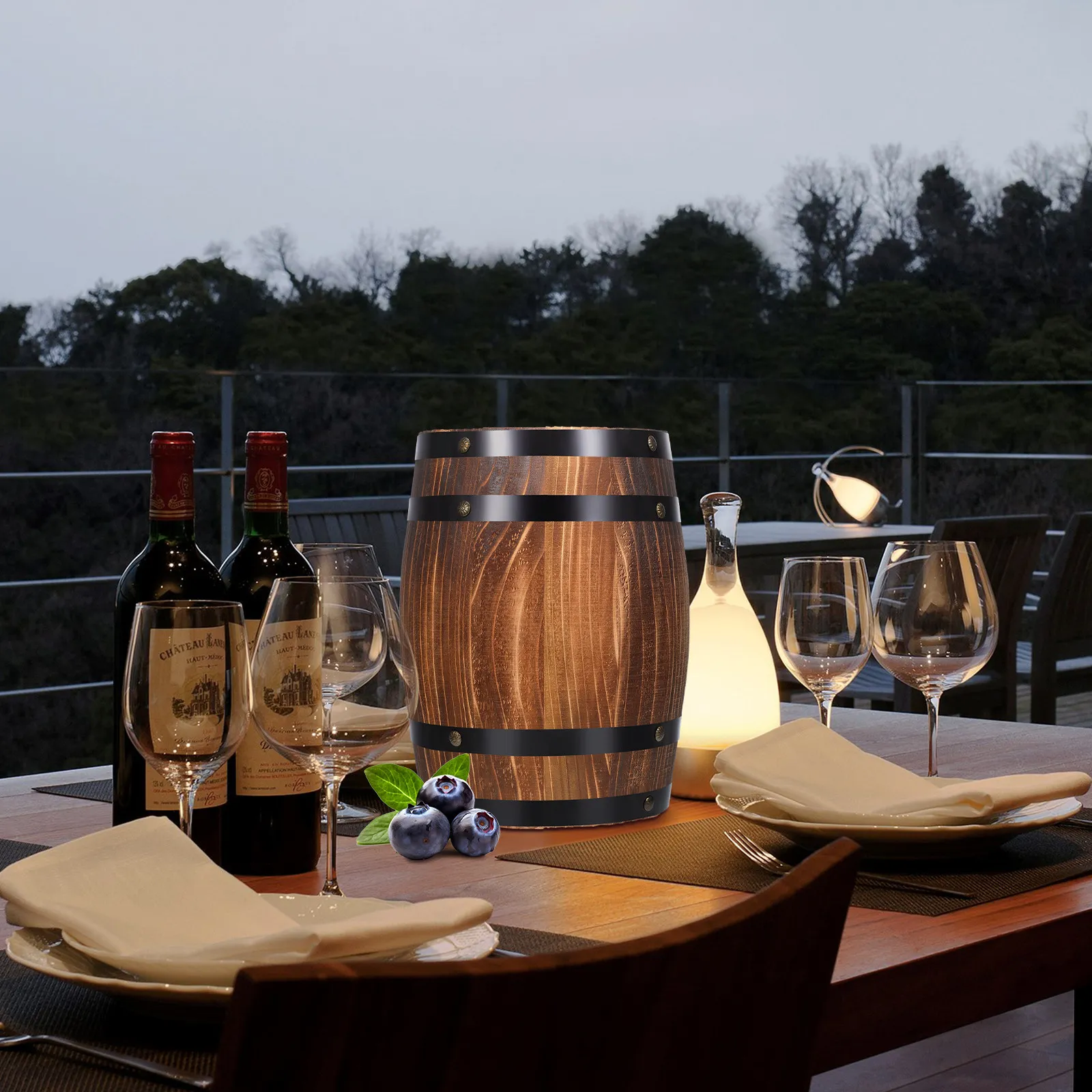 Retro Wood Wine Barrel Decor Lifelike Detailing Natural Material Long-Lasting Use for Bar Themed Decor Home Artistic Touch
Retro Wood Wine Barrel Decor Lifelike Detailing Natural Material Long-Lasting Use for Bar Themed Decor Home Artistic Touch