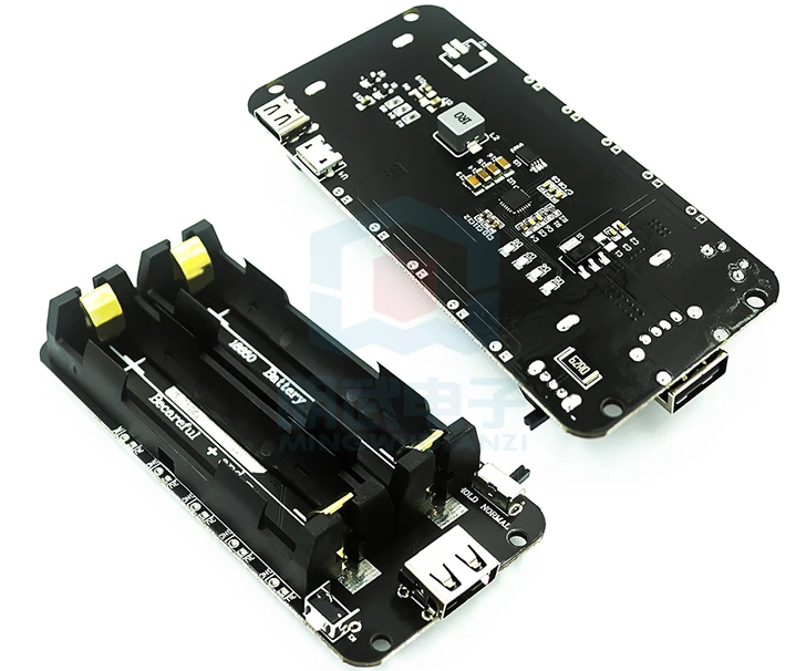 ESP32 Two-way 18650 lithium battery expansion board V8 mobile power expansion board SMD battery holder
ESP32 Two-way 18650 lithium battery expansion board V8 mobile power expansion board SMD battery holder