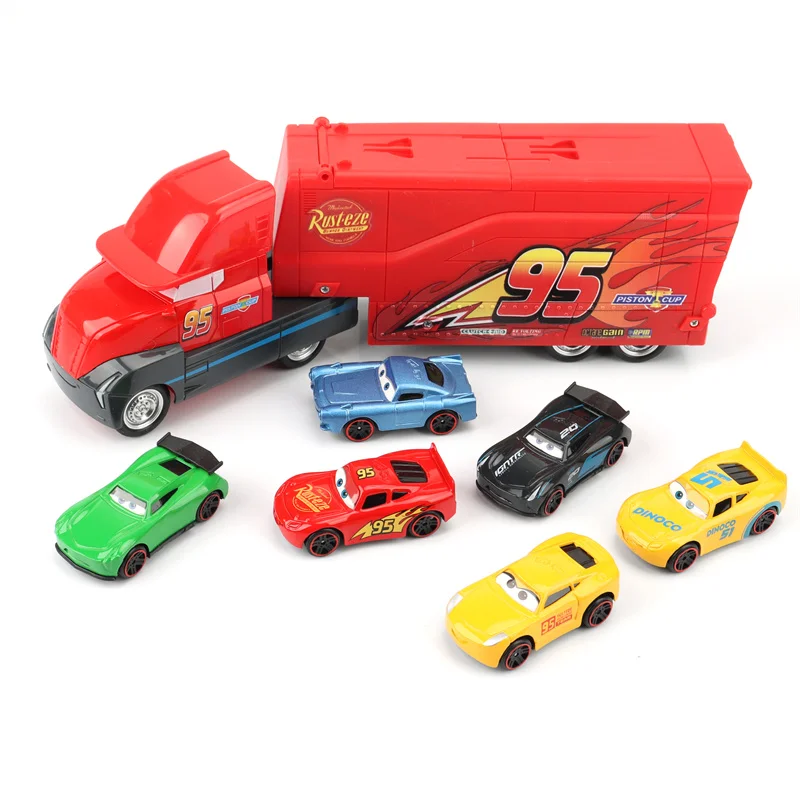 7Pcs/Box Disney Pixar Cars Toys Lightning McQueen Jackson Storm Mack Uncle Truck 1:55 Model Car Toy Children Birthday Gift
7Pcs/Box Disney Pixar Cars Toys Lightning McQueen Jackson Storm Mack Uncle Truck 1:55 Model Car Toy Children Birthday Gift
