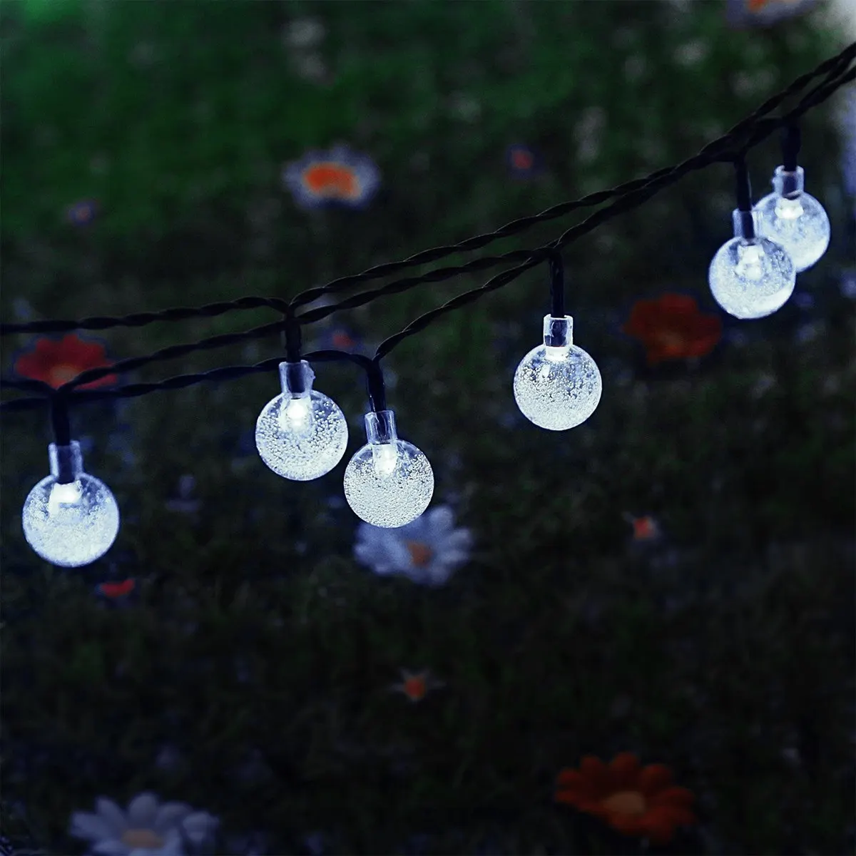 6m 40LED Crystal Ball Solar String Lights Outdoor Christmas Party Garden Decoration Solar Powered Fairy Lights
6m 40LED Crystal Ball Solar String Lights Outdoor Christmas Party Garden Decoration Solar Powered Fairy Lights