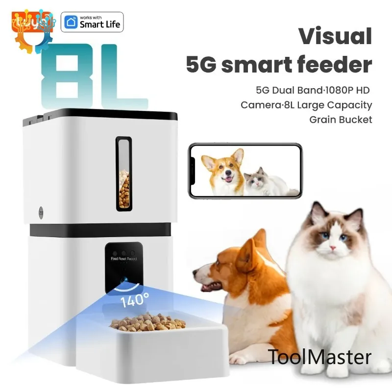 【2026】8L Automatic Smart Food Dispenser Timer ABS Bowl Auto Dog Cat Pet Feeding HD Camera WiFi Auto Feeder With TuyaAPP Remote C
【2026】8L Automatic Smart Food Dispenser Timer ABS Bowl Auto Dog Cat Pet Feeding HD Camera WiFi Auto Feeder With TuyaAPP Remote C