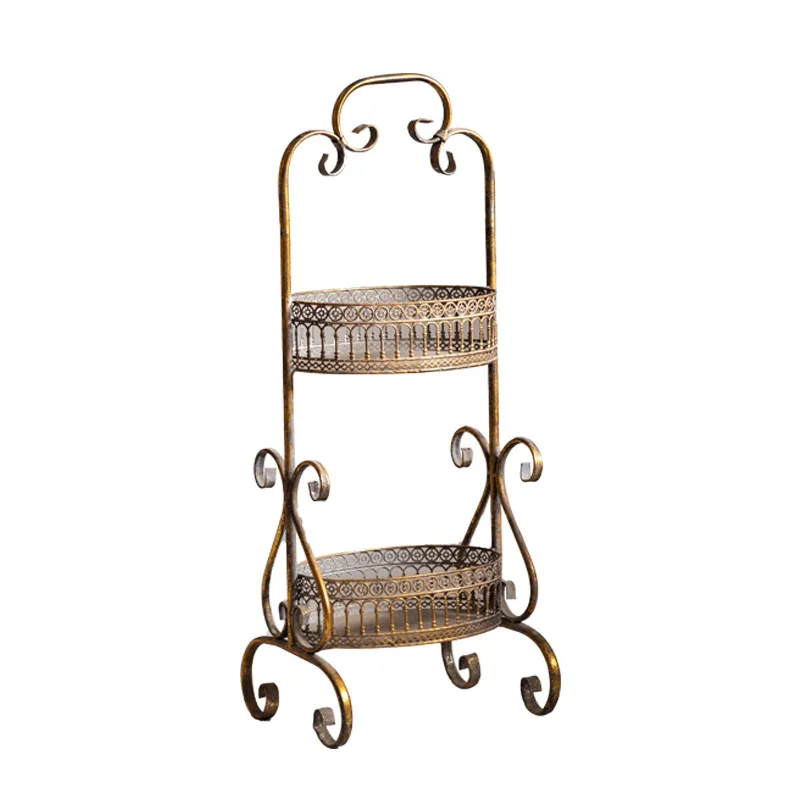 Living room sofa side snacks double flower basket household removable shelf
Living room sofa side snacks double flower basket household removable shelf