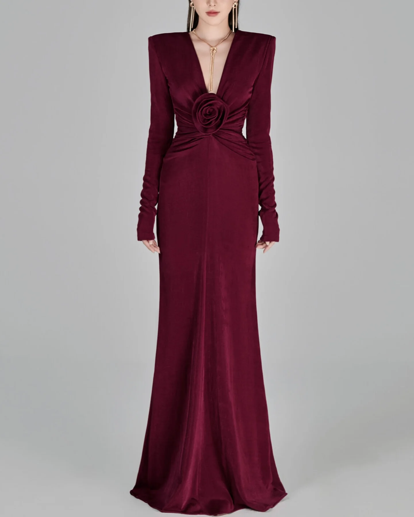 Customized Delicate Velvet Mermaid 3D Flowers Evening Dresses High Quality Long Sleeves Party Dress Custom Size Prom D
Customized Delicate Velvet Mermaid 3D Flowers Evening Dresses High Quality Long Sleeves Party Dress Custom Size Prom D