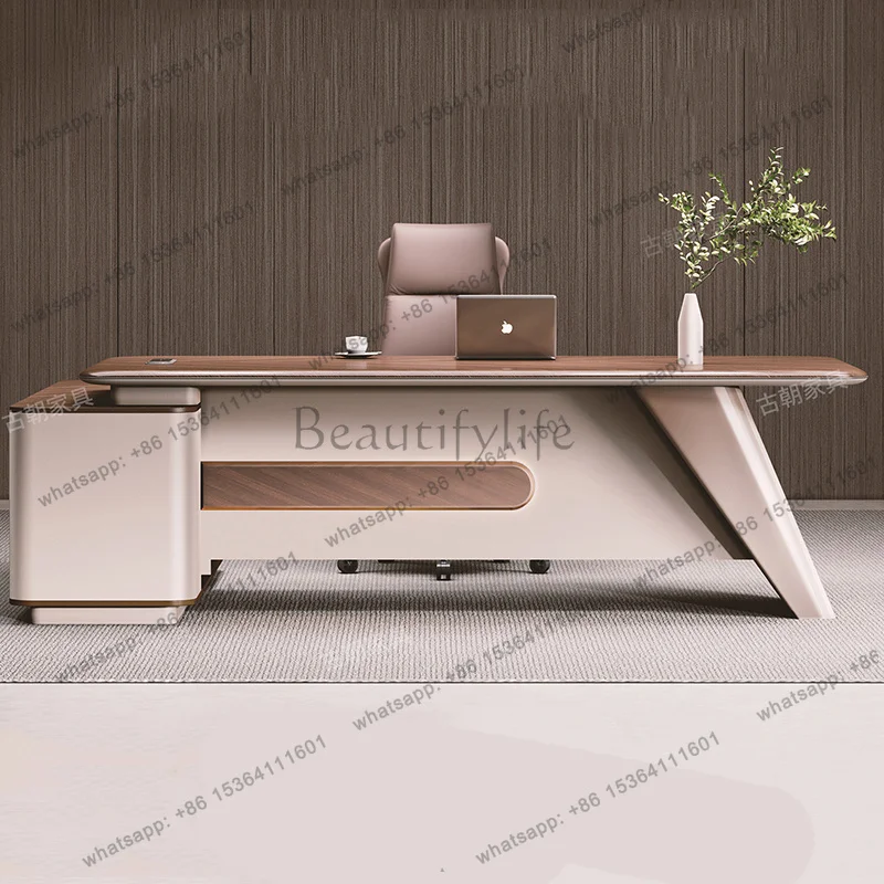 Minimalist Luxury Office Desk Wooden Modern Crafts Aesthetic Design Office Desk Wooden Executive Ufficio Commercial Furniture
Minimalist Luxury Office Desk Wooden Modern Crafts Aesthetic Design Office Desk Wooden Executive Ufficio Commercial Furniture