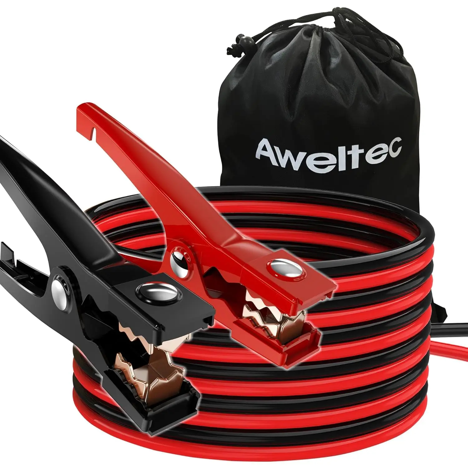 8 Gauge 12 ft Jumper Cables for Car, Heavy Duty Booster Cable with Alligator Clamps, Quick Connect Automotive Wires, Carrying Bag
8 Gauge 12 ft Jumper Cables for Car, Heavy Duty Booster Cable with Alligator Clamps, Quick Connect Automotive Wires, Carrying Bag