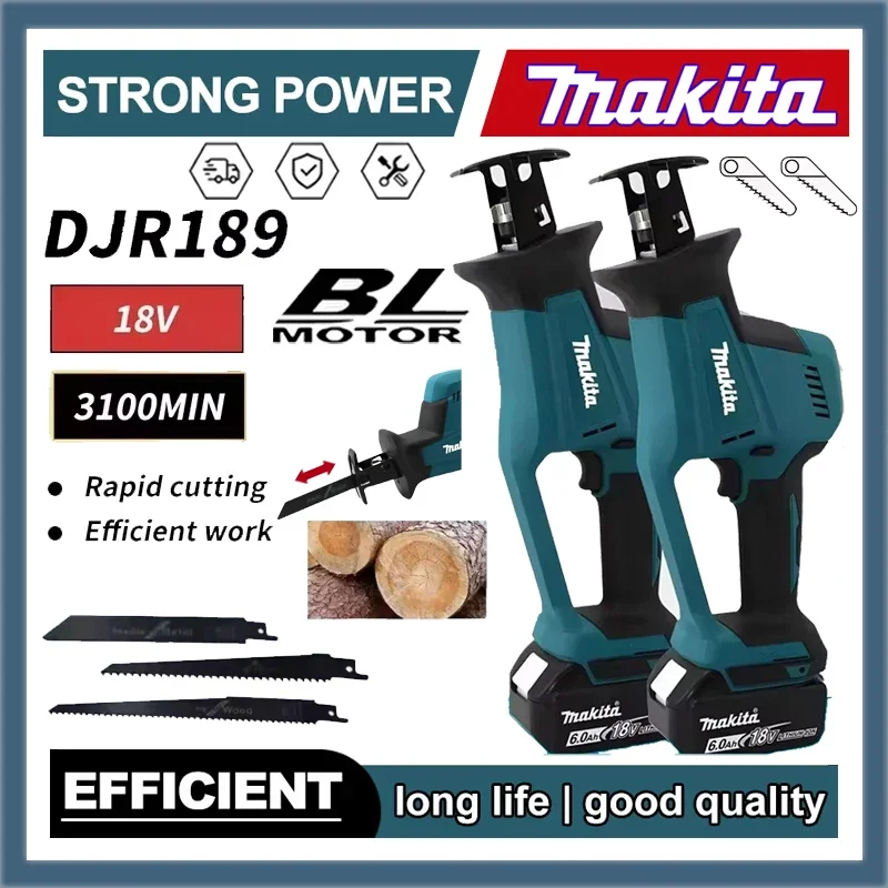 Makita DJR189 18 В Беспроводная электрическая сабельная пила Бесщеточная перезаряжаемая пила для резки дерева и металла Портативная пила Электроинструмент
Makita DJR189 18 В Беспроводная электрическая сабельная пила Бесщеточная перезаряжаемая пила для резки дерева и металла Портативная пила Электроинструмент