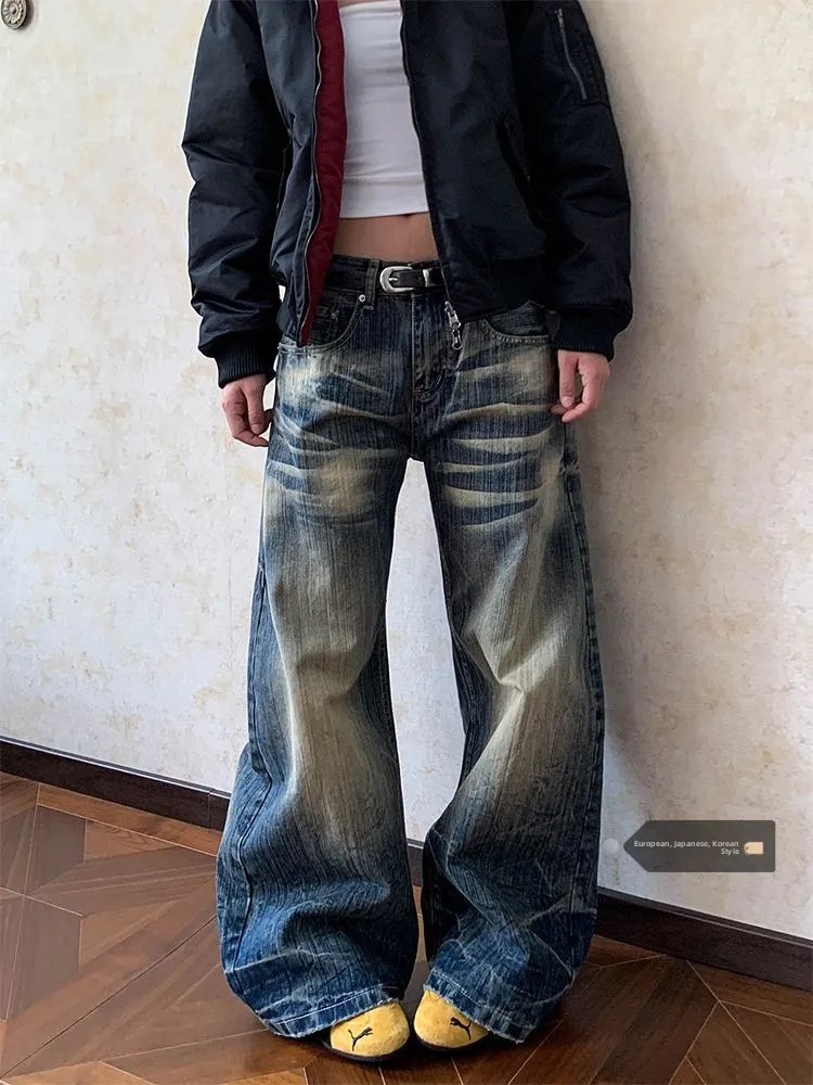 American Style High Waist Straight Leg Jeans Women's Spring New Warm Slimming Thin Long Pants Casual Fashion plus Size
American Style High Waist Straight Leg Jeans Women's Spring New Warm Slimming Thin Long Pants Casual Fashion plus Size