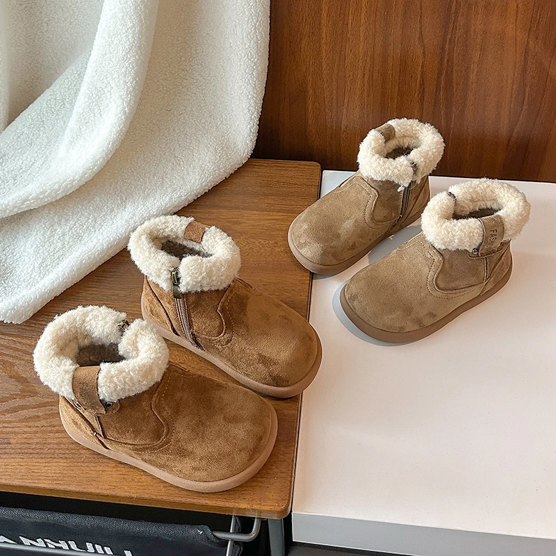 Autumn Winter Children Casual Shoes for Baby Boys Girls Boots Oxford Suede Plush Kids Snow Boots Outdoor Anti-slip Infant Shoes
Autumn Winter Children Casual Shoes for Baby Boys Girls Boots Oxford Suede Plush Kids Snow Boots Outdoor Anti-slip Infant Shoes