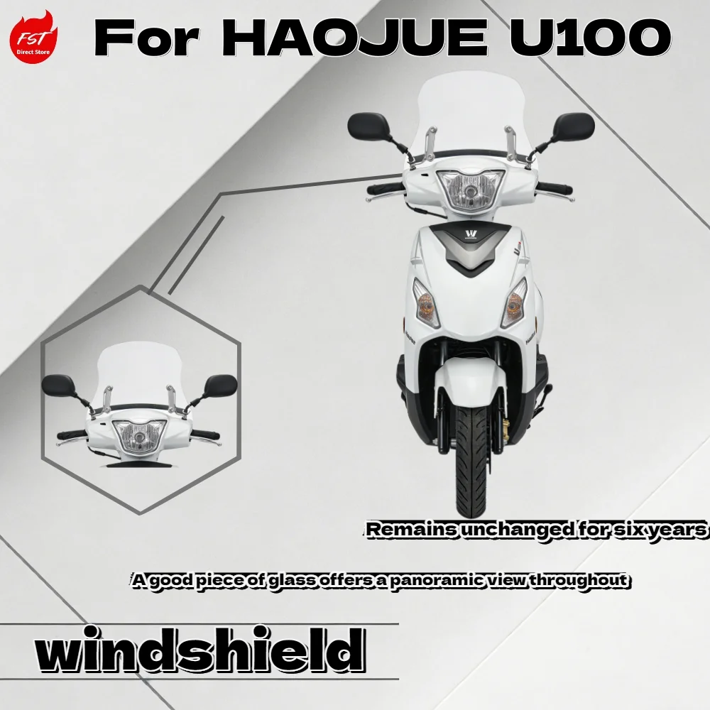 For Haojue U100 Special Modified Front Windshield Wind Deflector Plate Motorcycle Accessory
For Haojue U100 Special Modified Front Windshield Wind Deflector Plate Motorcycle Accessory