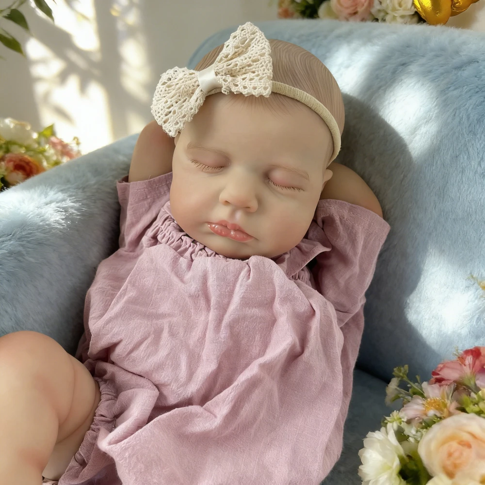 AONPENG Lifelike Full vinyl body Reborn Baby Doll, 19 Inch 48 CM Real Look with Blood Vessel, Handmade Birthday Gift for Kids
AONPENG Lifelike Full vinyl body Reborn Baby Doll, 19 Inch 48 CM Real Look with Blood Vessel, Handmade Birthday Gift for Kids