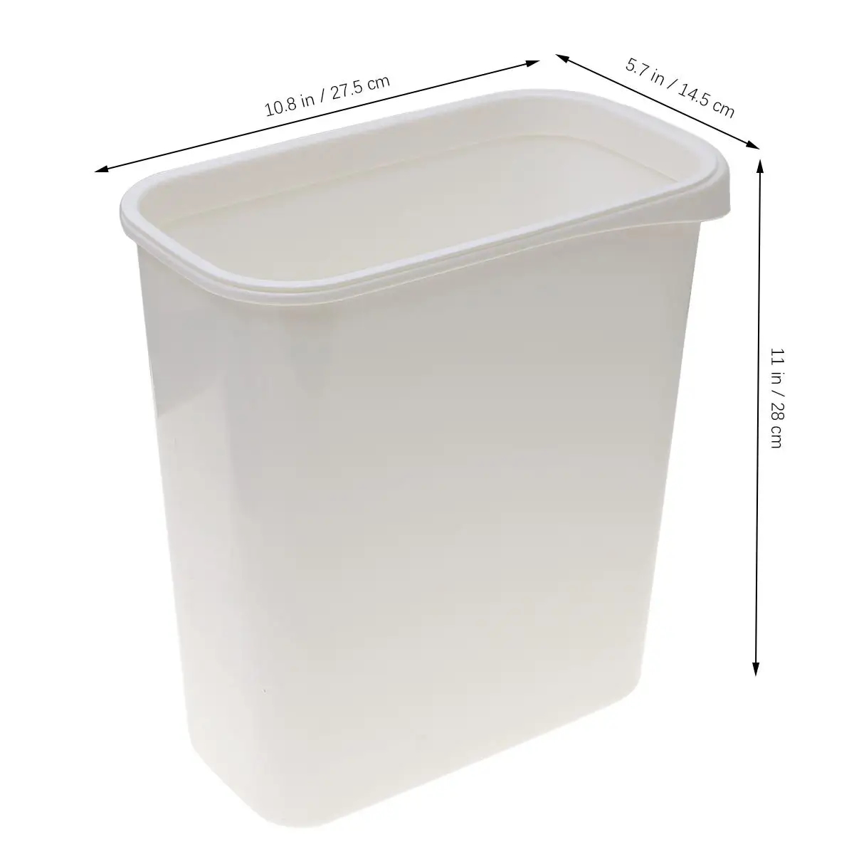 Rectangular Trash Can Small Garbage Bathroom Tall Slim Waste Basket White Recycle Bin Premium Material Plastic Bag
Rectangular Trash Can Small Garbage Bathroom Tall Slim Waste Basket White Recycle Bin Premium Material Plastic Bag