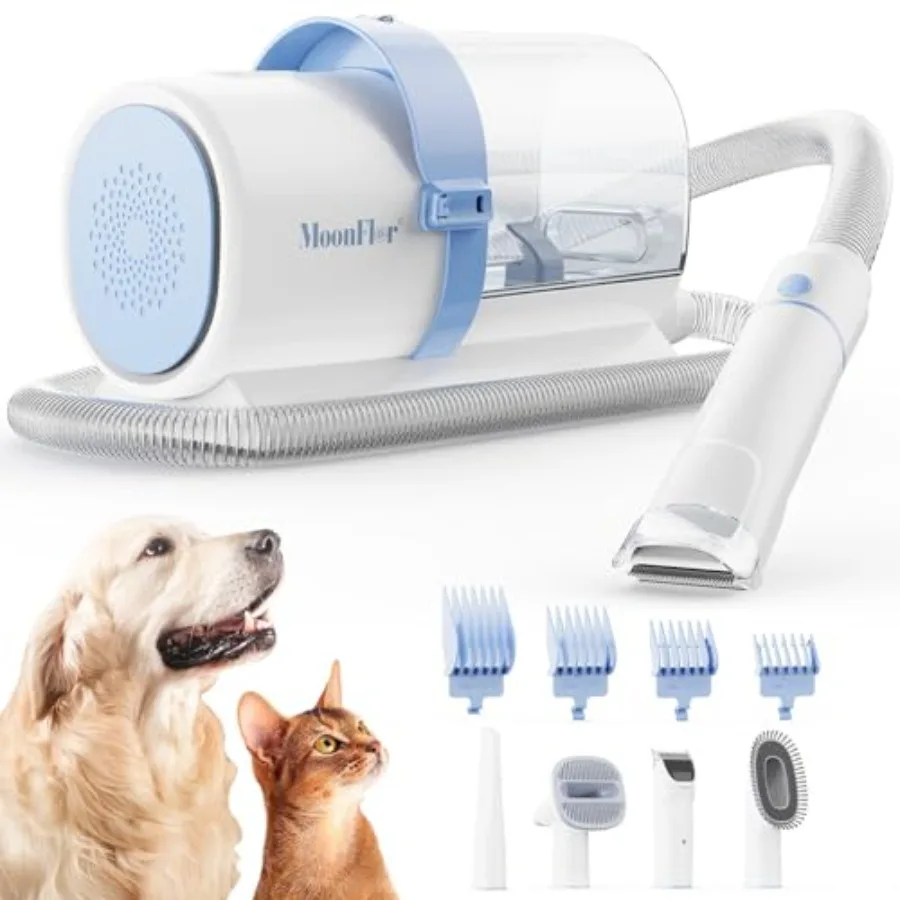 Dog Grooming Kit with 2.5L Large-Capacity 10Kpa Vacuum for Shedding Low Noise Hair Remover with 4 Proven Pet Grooming Supplies
Dog Grooming Kit with 2.5L Large-Capacity 10Kpa Vacuum for Shedding Low Noise Hair Remover with 4 Proven Pet Grooming Supplies