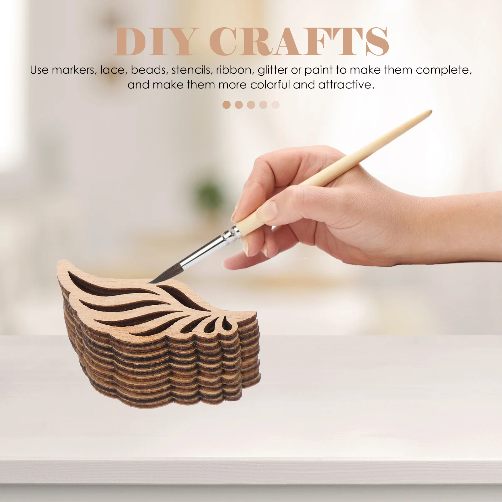 100pcs Diy Wings Wood Slices Unfinished Wooden Cutouts For Craft Ornaments Christmas Decor Kids Handmade Projects Sewing Craft
100pcs Diy Wings Wood Slices Unfinished Wooden Cutouts For Craft Ornaments Christmas Decor Kids Handmade Projects Sewing Craft