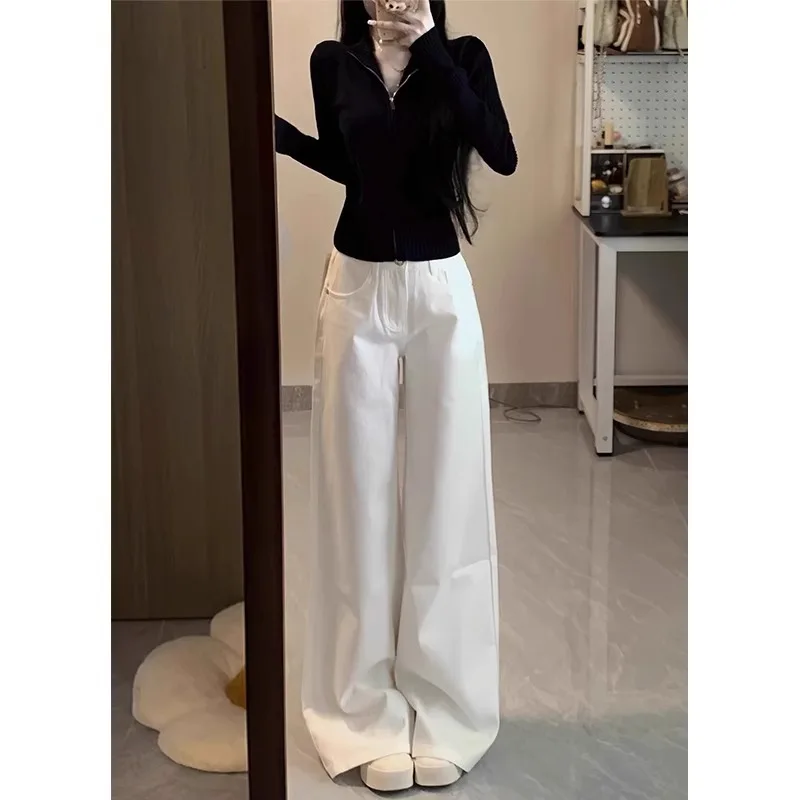 High Waist Straight Leg High Rise Wide Leg Jeans Women's Non-Lightweight Slimming Long Cotton Stretch Denim Spring Fashion
High Waist Straight Leg High Rise Wide Leg Jeans Women's Non-Lightweight Slimming Long Cotton Stretch Denim Spring Fashion