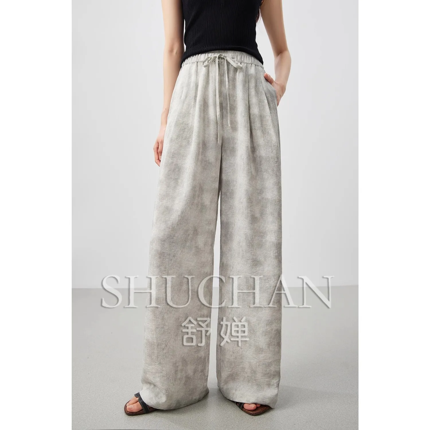 Good Quality, Lyocell Linen Cold Wabi Wind Smudged Drawstring Elastic Waist Lazy Straight-leg Pants Women
Good Quality, Lyocell Linen Cold Wabi Wind Smudged Drawstring Elastic Waist Lazy Straight-leg Pants Women