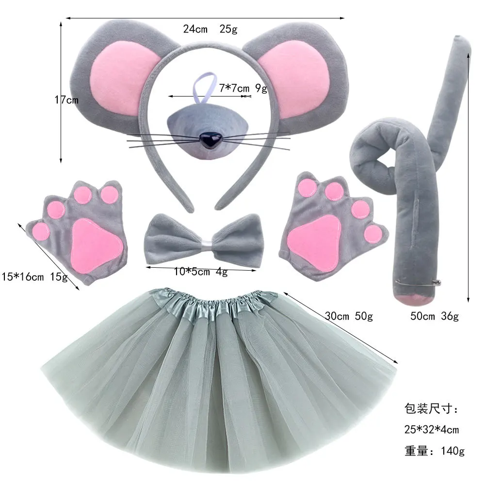 Kids Mouse Costume Set Mouse Ears Headband Bow Tie Gloves Tutu Skirt Animal Fancy Dress Costume anime clothes disfraz
Kids Mouse Costume Set Mouse Ears Headband Bow Tie Gloves Tutu Skirt Animal Fancy Dress Costume anime clothes disfraz