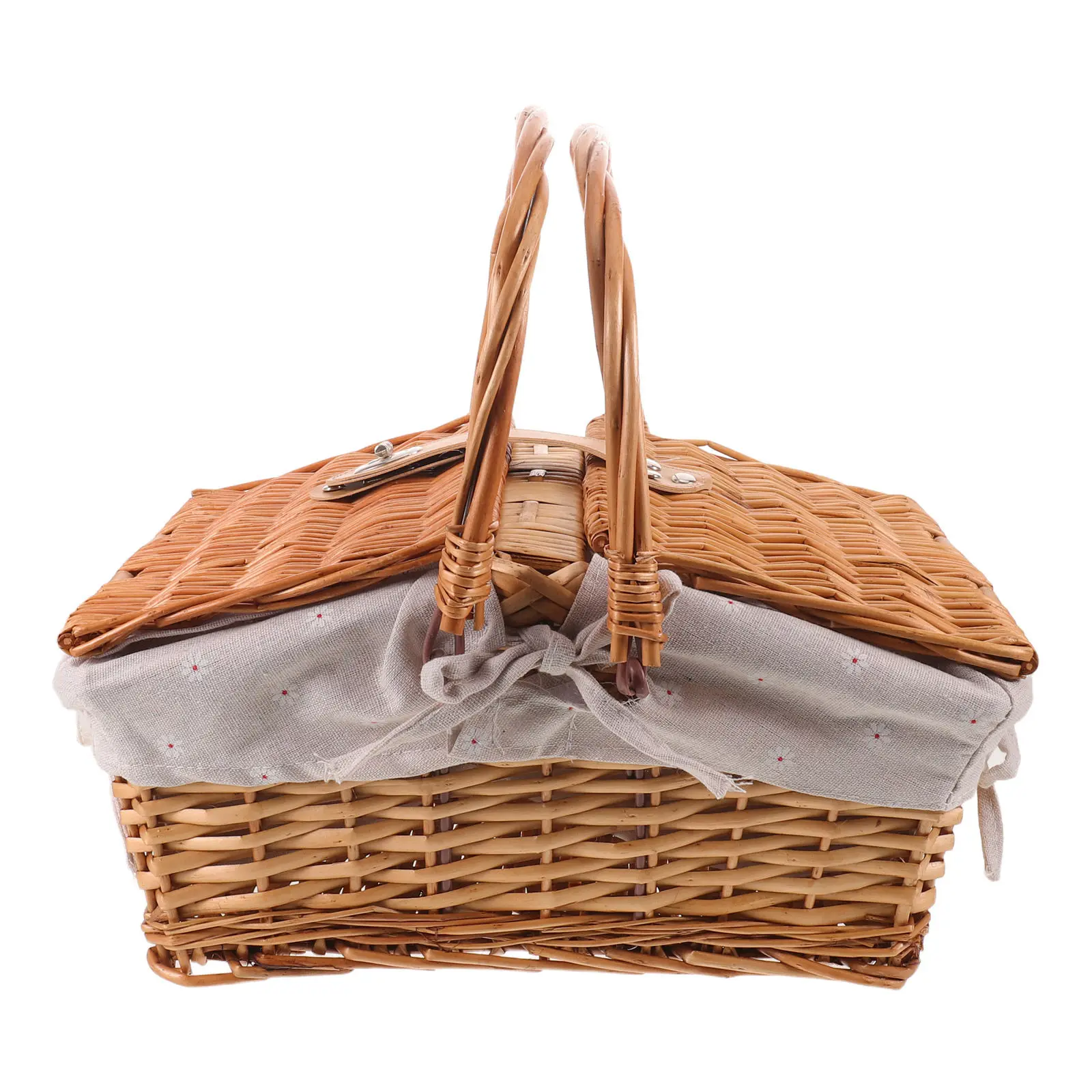 Handwoven Vintage Willow Picnic Basket with Lid Handle Large Capacity Outdoor Basket Covered Storage for Camping Family Picnics
Handwoven Vintage Willow Picnic Basket with Lid Handle Large Capacity Outdoor Basket Covered Storage for Camping Family Picnics