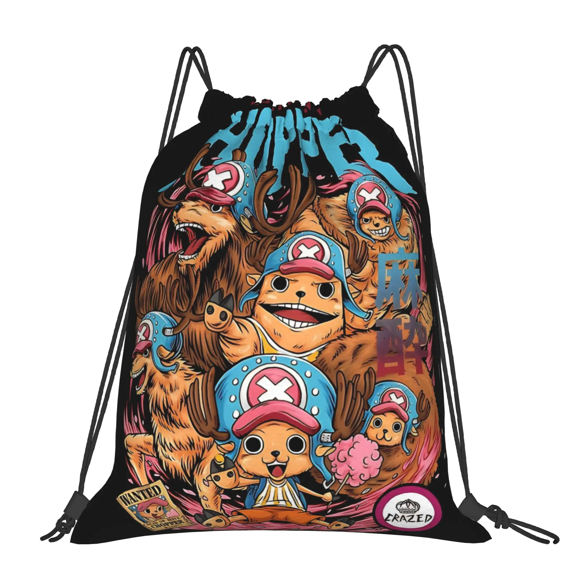Сумки на шнурке Tony Tony Chopper One Piece, спортивный рюкзак для хранения вещей, школьная сумка для обуви
Сумки на шнурке Tony Tony Chopper One Piece, спортивный рюкзак для хранения вещей, школьная сумка для обуви
