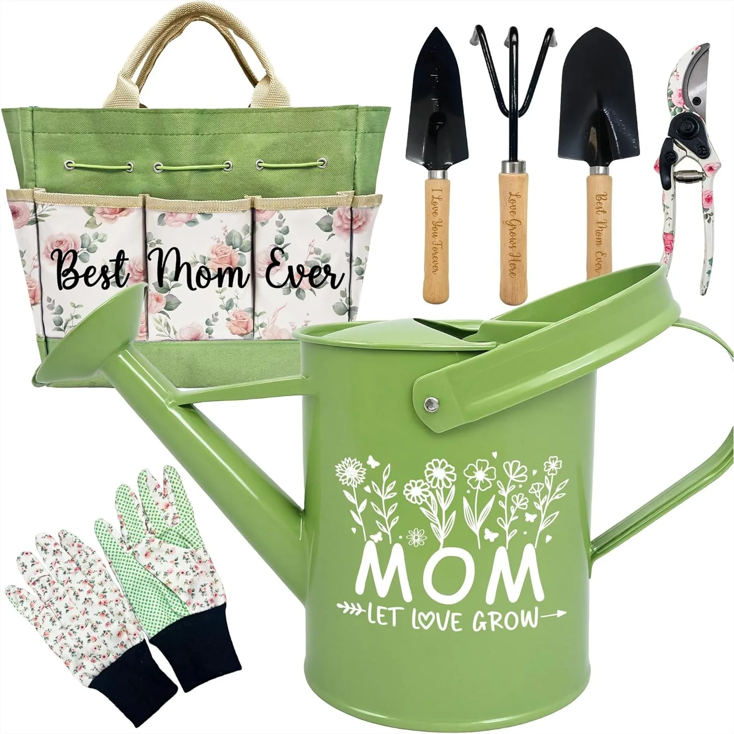 Floral Gardening Tools Set for Mom, 7-Piece Durable Garden Tool Kit with Tote Bag, Mother's Day Birthday Gift for Women Plant
Floral Gardening Tools Set for Mom, 7-Piece Durable Garden Tool Kit with Tote Bag, Mother's Day Birthday Gift for Women Plant
