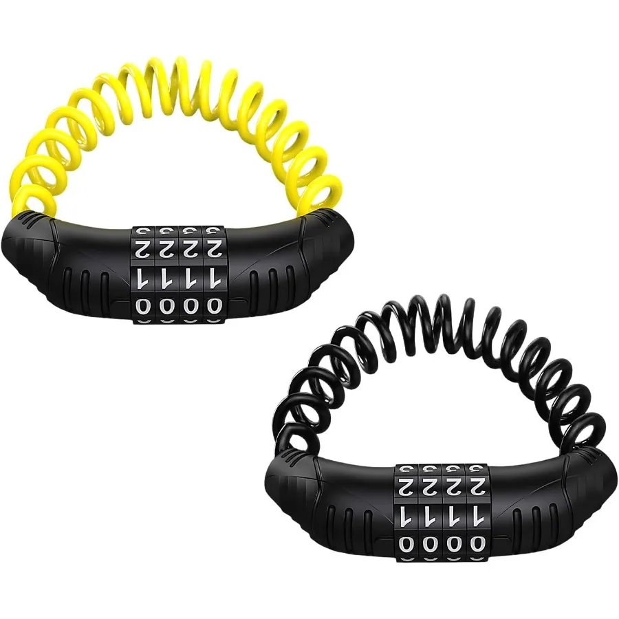 2PCS Motorcycle Helmet Cable Lock AntiTheft with 4Digital Combination Code Retractable Cable Lock for Secure Protection of Moto
2PCS Motorcycle Helmet Cable Lock AntiTheft with 4Digital Combination Code Retractable Cable Lock for Secure Protection of Moto