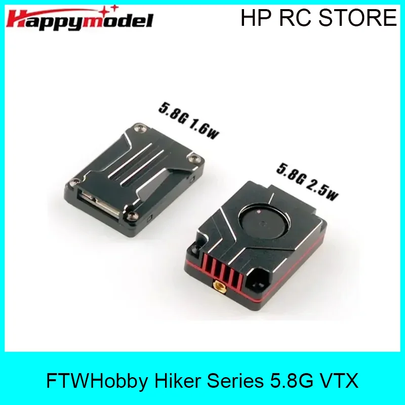 HappyModel Hiker 1.6W/2.5W 5.8GHz VTX, 48CH 25-2500mW Adjustable SmartAudio 7-36V 30.5mm Mount for FPV Long Range Drone
HappyModel Hiker 1.6W/2.5W 5.8GHz VTX, 48CH 25-2500mW Adjustable SmartAudio 7-36V 30.5mm Mount for FPV Long Range Drone