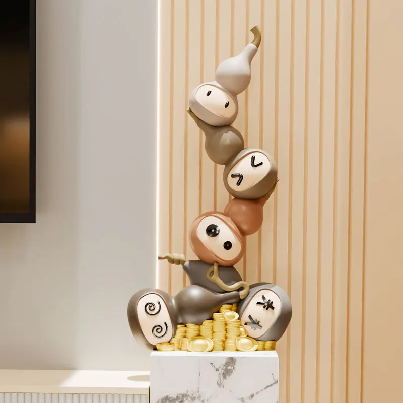 Floor-to-ceiling ornament next to the TV cabinet in the gourd living room, large home decoration, high-end sense, niche entrance
Floor-to-ceiling ornament next to the TV cabinet in the gourd living room, large home decoration, high-end sense, niche entrance