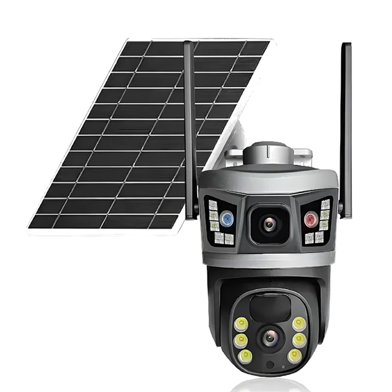 B04C-V380 Pro 6MP Solar Power 4G IP Dual Lens Dome Camera AI Humanoid Detection Full Color Home Security CCTV Baby Monitor
B04C-V380 Pro 6MP Solar Power 4G IP Dual Lens Dome Camera AI Humanoid Detection Full Color Home Security CCTV Baby Monitor