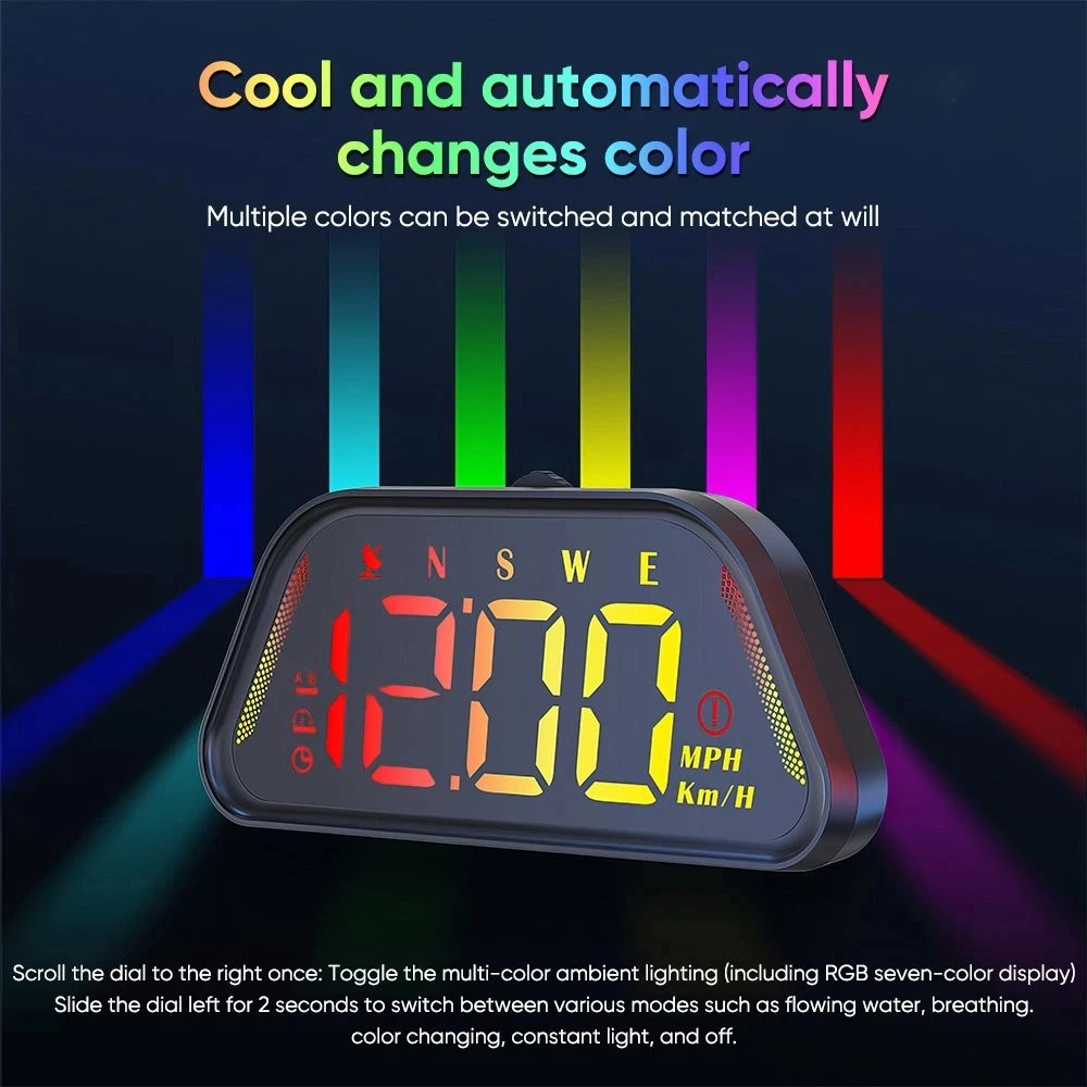G23 GPS HUD Car Head Up Display Speedometer For Cars Trucks EV Digital Speed Projector With High Definition LED Display
G23 GPS HUD Car Head Up Display Speedometer For Cars Trucks EV Digital Speed Projector With High Definition LED Display