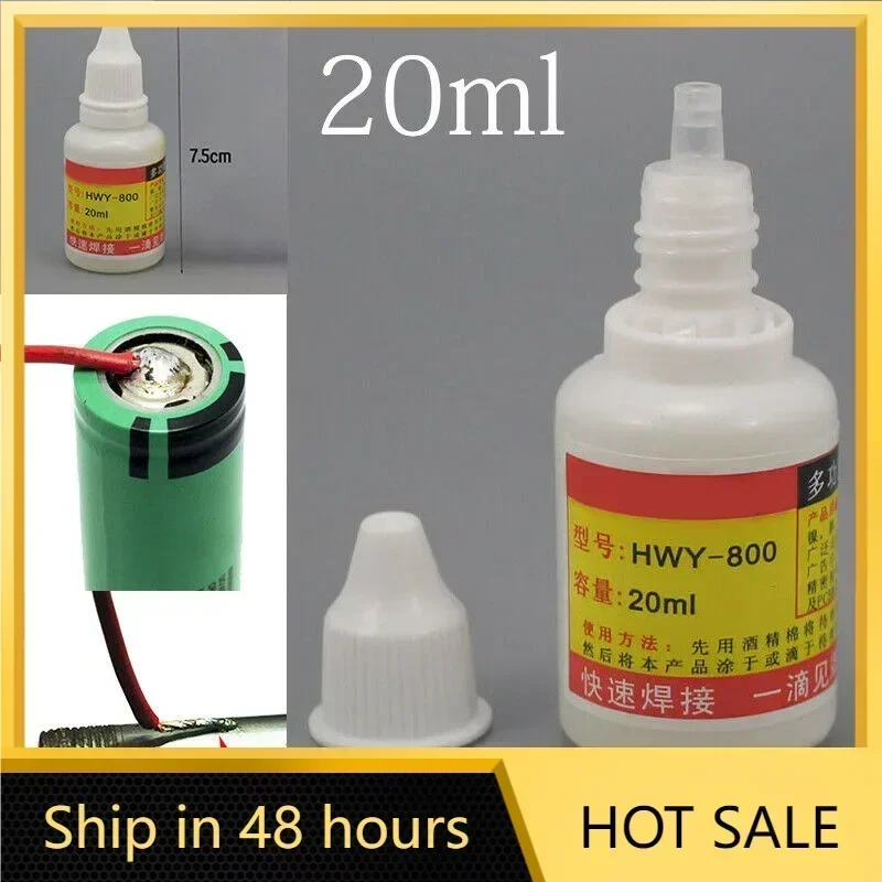 20ml Durable Stainless Steel Flux HWY 800 Soldering Paste Flux Lead-Solder Flux Liquid Welding Solder Tool 
20ml Durable Stainless Steel Flux HWY 800 Soldering Paste Flux Lead-Solder Flux Liquid Welding Solder Tool