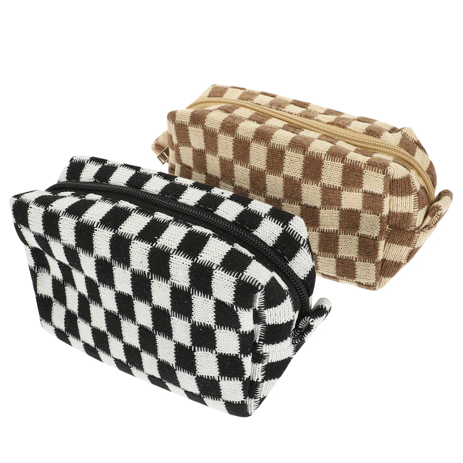 2 шт. клетчатые косметички, стильные сумки для хранения, портативные дорожные органайзеры на молнии для туалетных принадлежностей, контейнеры для косметики
2 шт. клетчатые косметички, стильные сумки для хранения, портативные дорожные органайзеры на молнии для туалетных принадлежностей, контейнеры для косметики